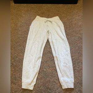 Light grey jogger sweatpants